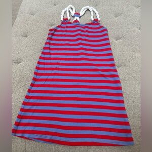 EUC Classic prep blue and red rope racer back dress size 7